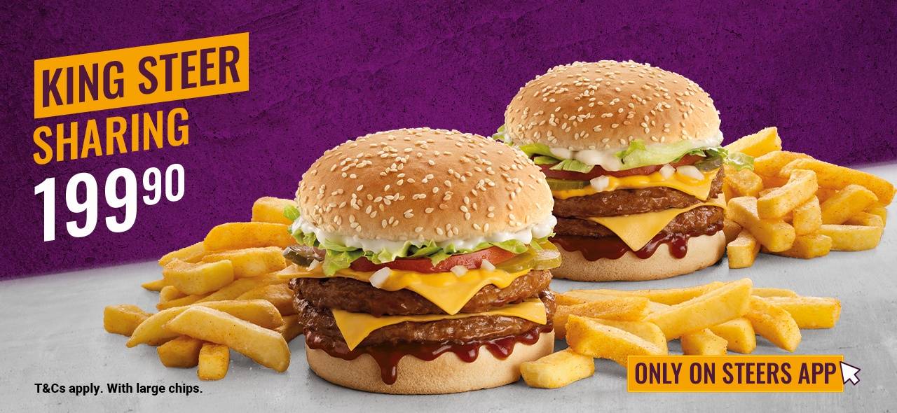 Online Only Deals | Real Meal Specials | Steers SA